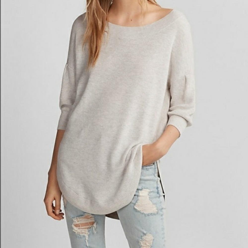 Scoop neck circle hem Express Sweater